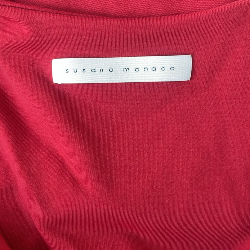 SUSANA MONACO RED DRESS, XS - Picture 4 of 5